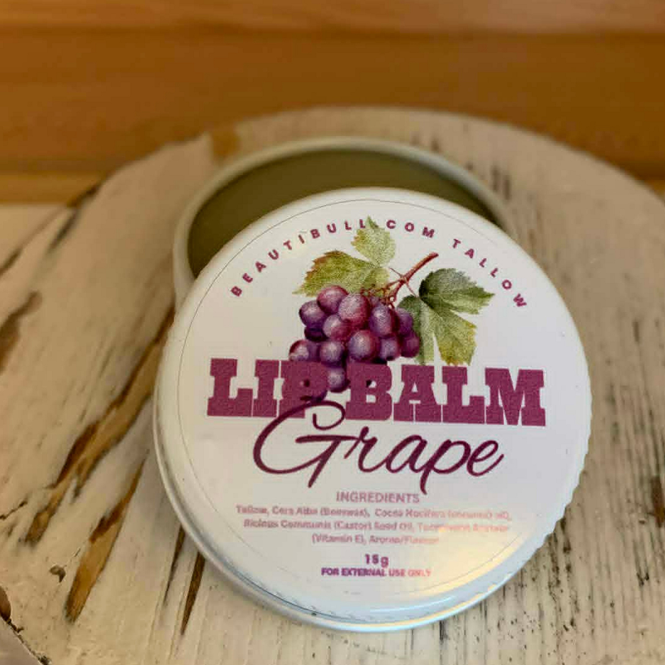 BeautiBull Grape Tallow Lip Balm