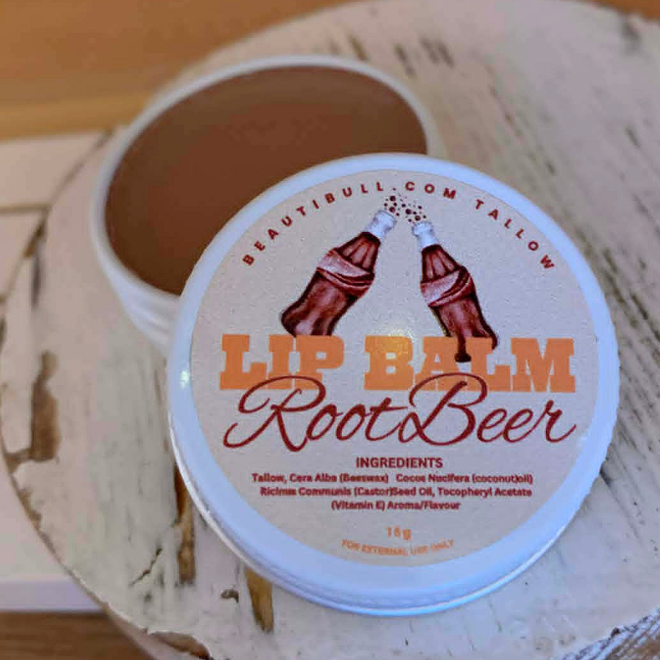 BeautiBull Root Beer Tallow Lip Balm