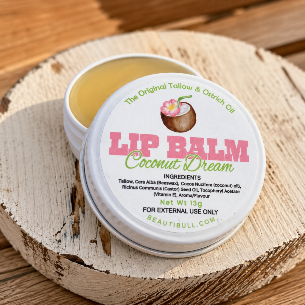 BeautiBull Coconut Dream Tallow Lip Balm