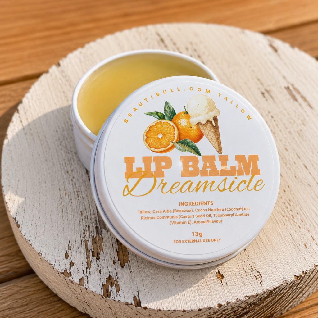 BeautiBull Dreamsicle Tallow Lip Balm