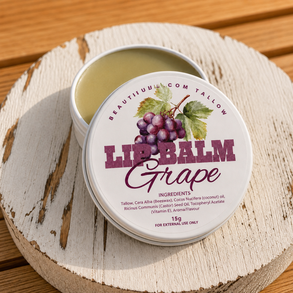 BeautiBull Grape Tallow Lip Balm
