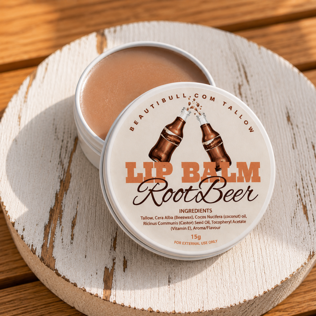 BeautiBull Root Beer Tallow Lip Balm